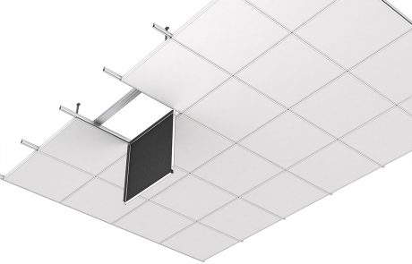 Kovový podhled LMD-K 420 pohled zdola