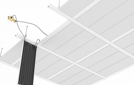 Bandrastrový podhled Plafotherm® B 110 pohled zdola