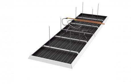 Ostrůvkový podhled Plafotherm® DS 320 pohled shora