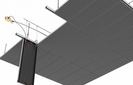 Tahokovový podhled Plafotherm® St 213 pohled zdola