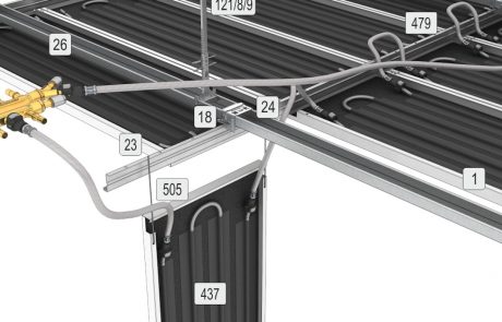 Podvěšený podhled Plafotherm® E 200 komponenty