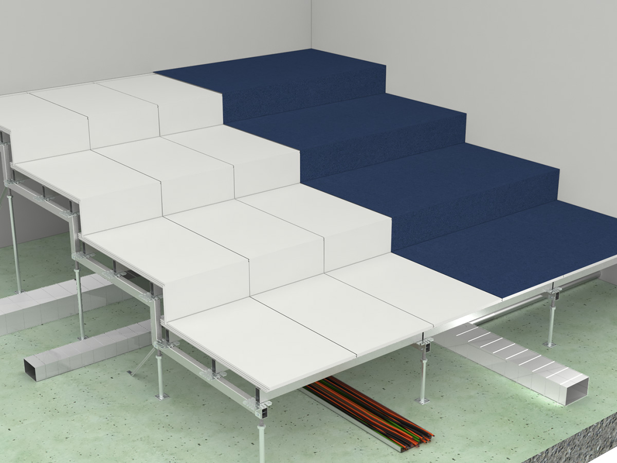 Dutinová podlaha FLOOR and more® arena detail konstrukce 2