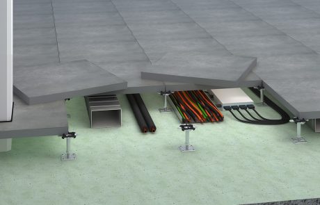 Zdvojená podlaha CEMTEC detail konstrukce
